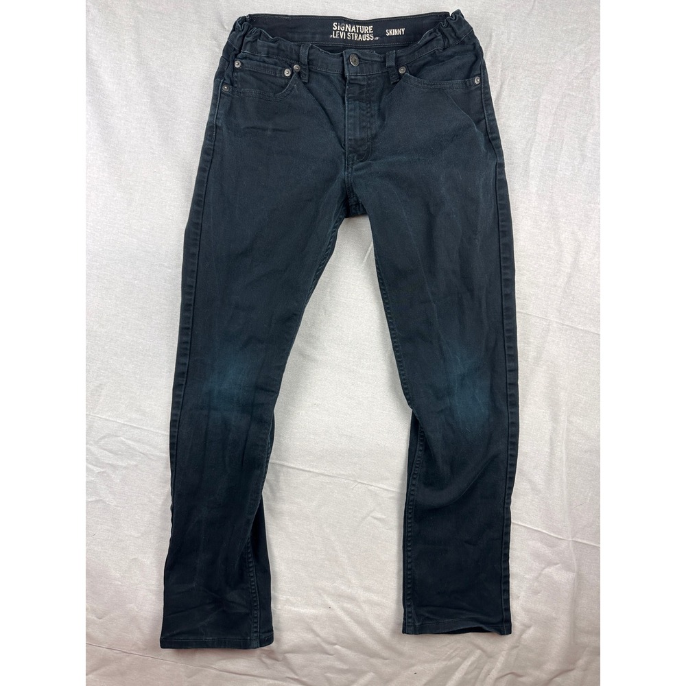 Signature by Levi Strauss Boys Skinny Jeans Black Size 18‎ Regular 96037-0013